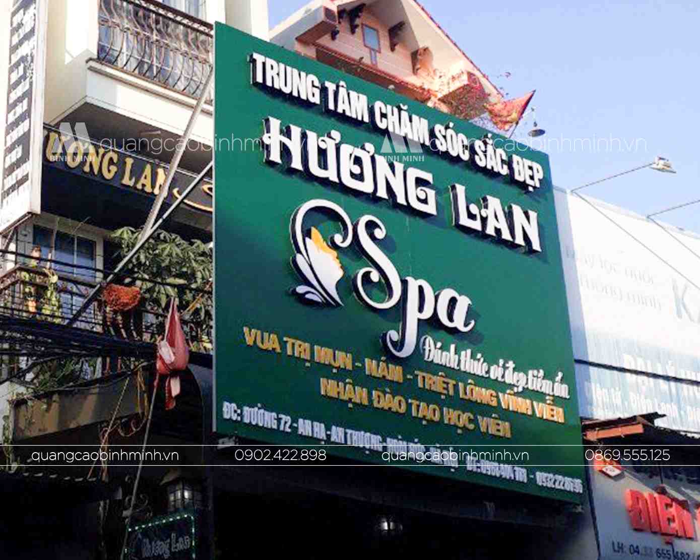Biển quảng cáo spa Hương Lan