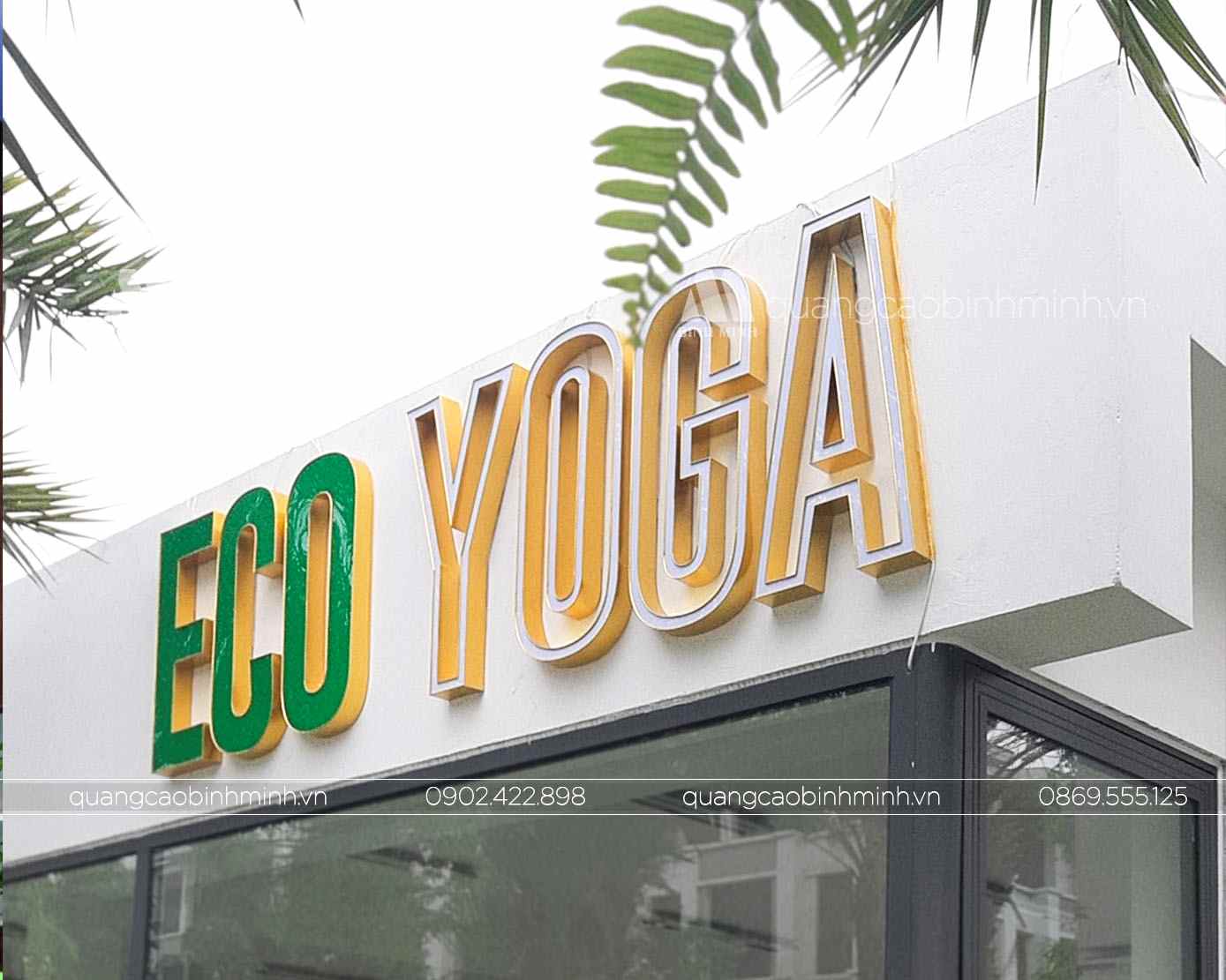Mẫu biển quảng cáo Yoga Gym Fitness