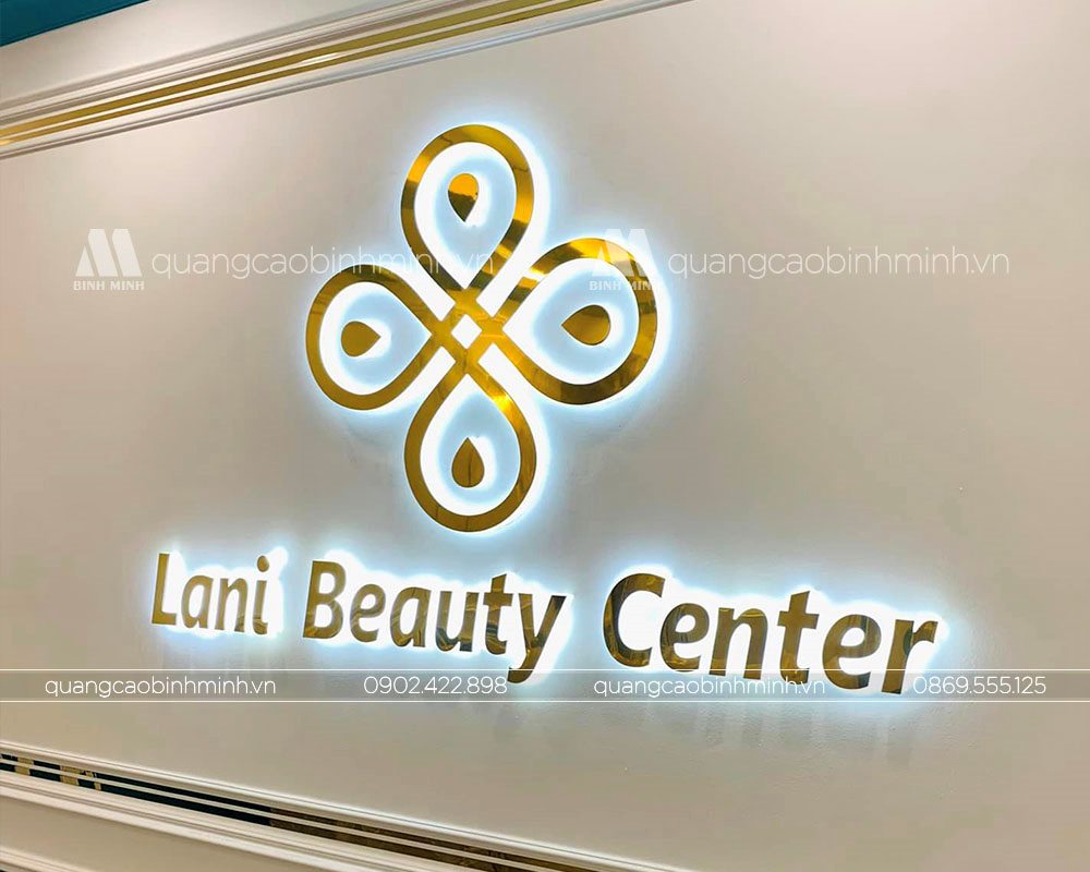 Logo trong nhà spa thẩm mỹ viện