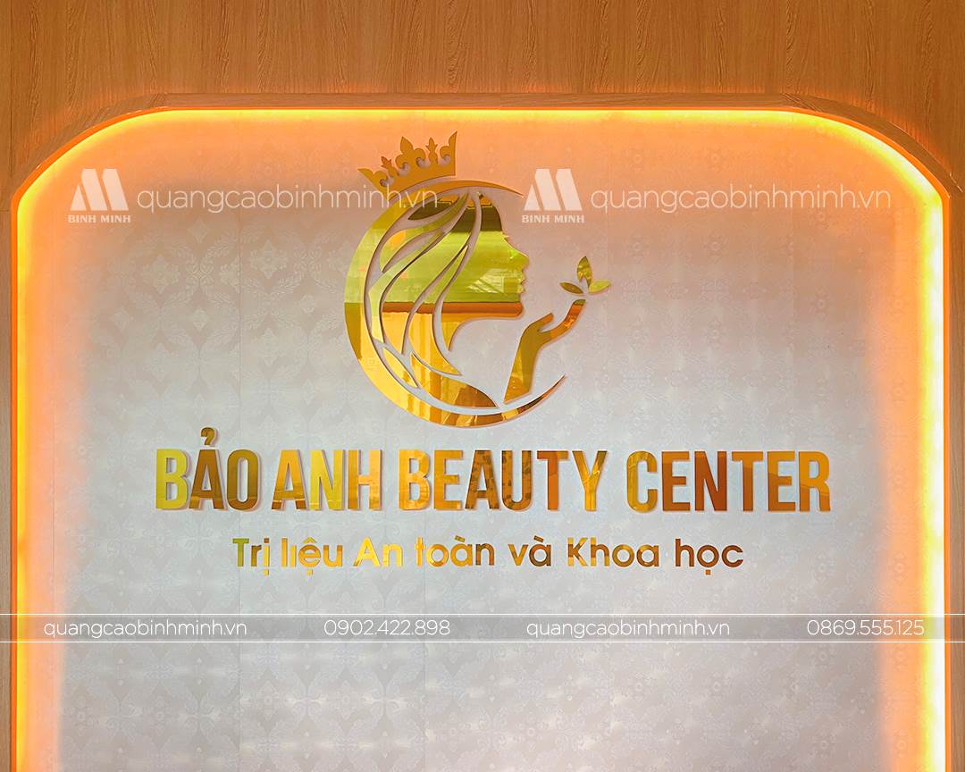 Bộ chữ Logo Bảo Anh Beauty Center