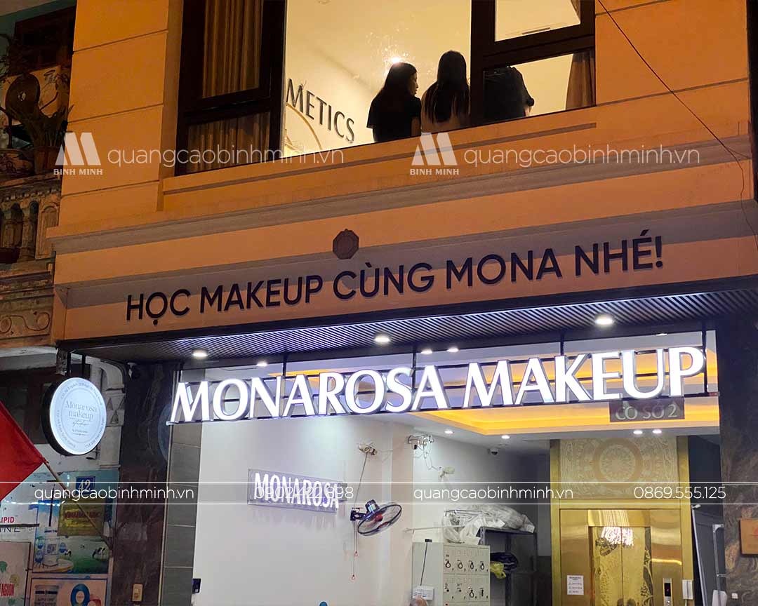 Biển hiệu Makeup Monarosa